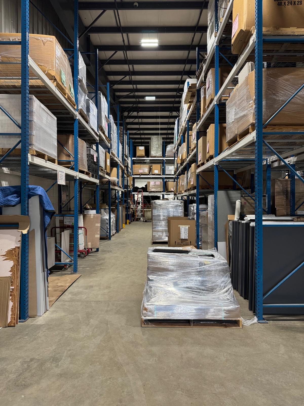 NPP warehouse stocked with wholesale inventory